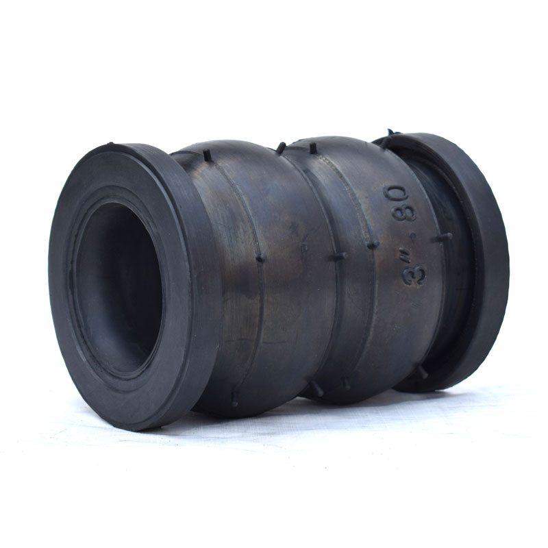 Double sphere flexible rubber expansion joints